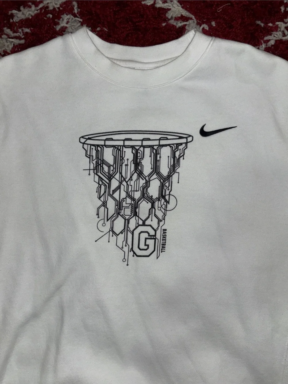 Nike Georgetown Hoyas Basketball Graphic Crewneck Sweatshirt - Medium
